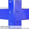 Industrial Racking Heavy Duty Steel Blue Garage Shelving 5 Tier 75cm Wide Shelves Racks Bays