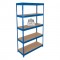 Garage Shelving Workshop Heavy Duty Blue 5 Tier 1200mm Wide Bay