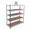 Garage Shelving Boltless Blue & Grey 5 Tier 1500mm Wide Industrial Storage Bay