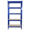 Industrial Racking Heavy Duty Steel Blue Garage Shelving 5 Tier 75cm Wide Shelves Racks Bays