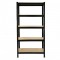 Heavy Duty Industrial Racking Steel Black Garage Shelving 5 Tier 75cm Wide Shelves Racks Bays