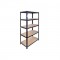 Garage Shelving 3x Black Shed Utility Greenhouse Industrial Storage Racks Bays