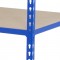 Industrial Garage Shelving 6 Chipboard Shelves Blue Storage Bay