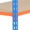 Garage Shelving 6 Chipboard Industrial Shelves Blue & Orange Storage Bay