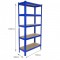 Industrial Racking Heavy Duty Steel Blue Garage Shelving 5 Tier 75cm Wide Shelves Racks Bays