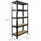 Heavy Duty Industrial Racking Steel Black Garage Shelving 5 Tier 75cm Wide Shelves Racks Bays