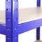 Industrial Racking Heavy Duty Metal Corner Racking Garage Shelving 5 Tier Racks Bays Blue Steel