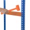 Garage Shelving Blue And Orange Metal Heavy Duty 4 Tier Chipboard Racking Storage Shelves Bay