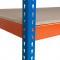 Workshop Garage Shelving Heavy Duty 5 Tier Blue And Orange Greenhouse Racking Storage Bay