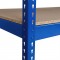 Heavy Duty Garage Shelving Blue 4 Tier Chipboard Shelves Industrial Racking Unit