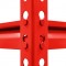 Corner Industrial Racking Garage Shelving 90cm Red Storage Units Heavy Duty Metal Shelves MDF