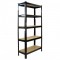Heavy Duty Industrial Racking Steel Black Garage Shelving 5 Tier 75cm Wide Shelves Racks Bays